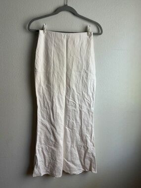 Anthropologie Linen Maxi Skirt